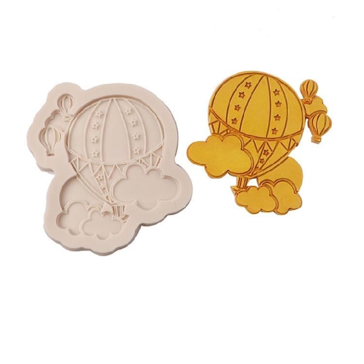 4pcs Cloud Balloon Resin Mold Fondant Silicone Mold DIY Cake Pastry Baking Mold