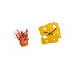 Nordic Spring Festival Cheese Flower Bucket Minimalist Acrylic Wall Clock Artificial Potted Bonsai