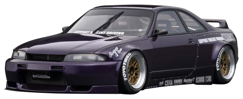 ignition model PANDEM Purple finished product 1/18 GT-R (BCNR33)