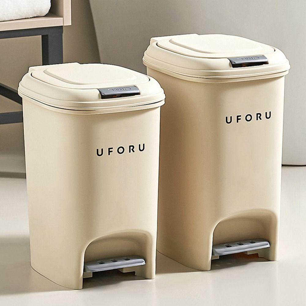 with Lid Trash Can 8/10/15/20L Waste Bin Waterproof Refuse Bin Kitchen