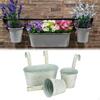 3 Pieces Hanging Flower Pots Plant Garden Decor Home Decoration Fence Planters Wall