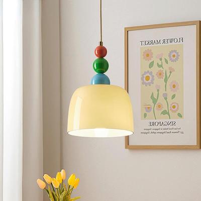 Lumină Pendant Minimalistă Nordică din Sticlă pentru Noptieră, Han, Bar sau Restaurant
