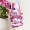Transparent For Realme 3 Pro Case RMX1851 Cute Cat Fashion Butterfly Funny Painted Casing For Real Me 3 Pro Cover
