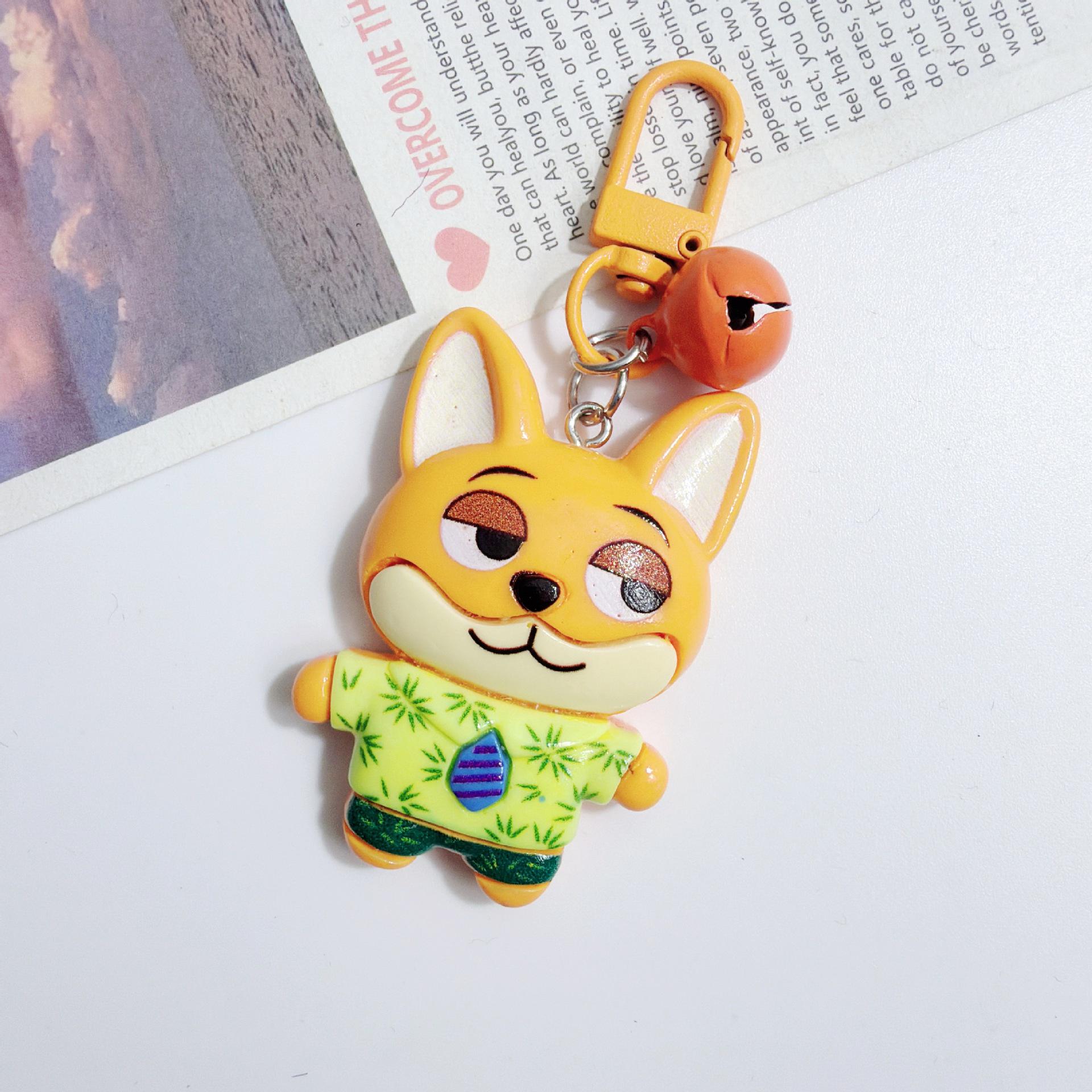Cute Cartoon Animal Keychain: Versatile Charm for Bags & Backpacks, Perfect Gift for Couples & Friends