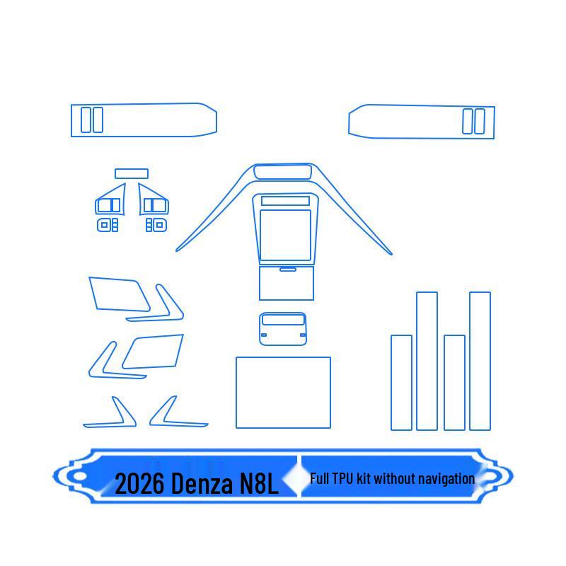 Denza N8L Navigation & Gear Shift Screen Protector for 26 Models