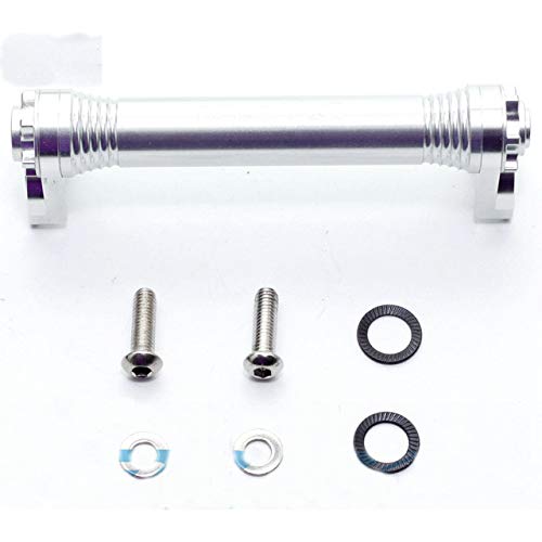 ACEOFFIX EasyWheel Extension Bar for Folding Bicycles, C Line/A Line Extension Rod (Silver)