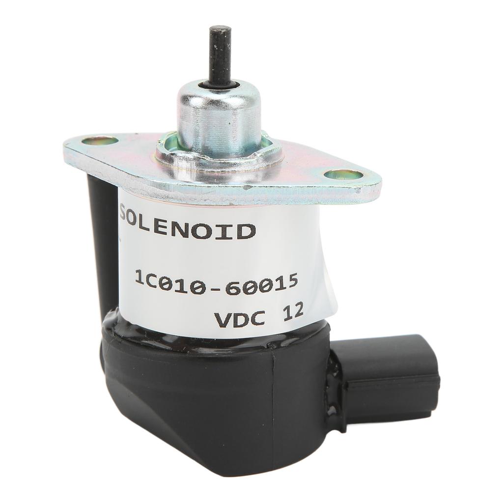 Fuel Shut Off Solenoid 12VDC 17208‑60015 Aluminum Alloy for KUBOTA ENGINES D905 D1005 D1105 V1305 V1505 ETC