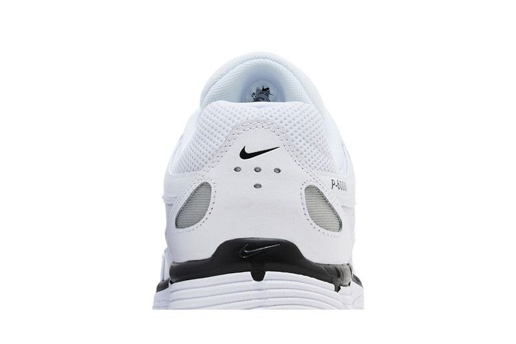 Nike P-6000 White Metallic Silver Black