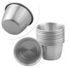 Kitchen Supplies Sauce Cups Tableware 12Pcs 2.5 Oz 6x3.6x4.4cm For Dipping Portion Condiment Sauce Pot Stainless Steel Exquisite