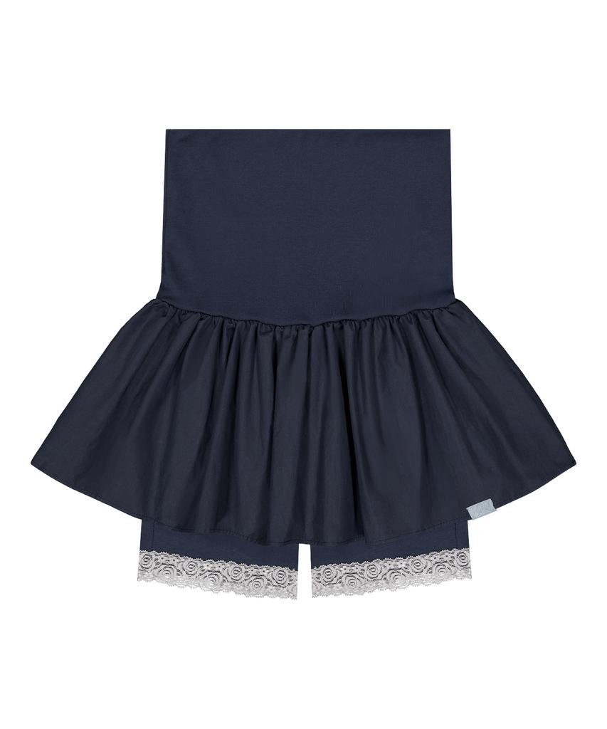 Ilosiiloa Soft Shirred Leggings Skirt (Navy)