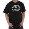 Funny Im Into Fitness Pizza In My Mouth Joke Womens or Mens Crewneck T Shirt Tee