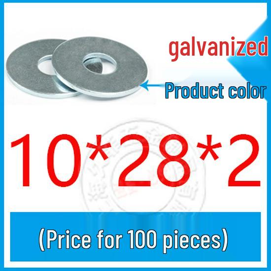GB96-85 Carbon Steel Galvanized Thickened Oversized Flat Washer, Sizes M3-M20