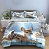 "Enchanting Winter Woodland Friends" Bedding Sets Duvet Covers Pillowcases(1* Duvet Cover 2* Pillowcases Without Duvet Insert)