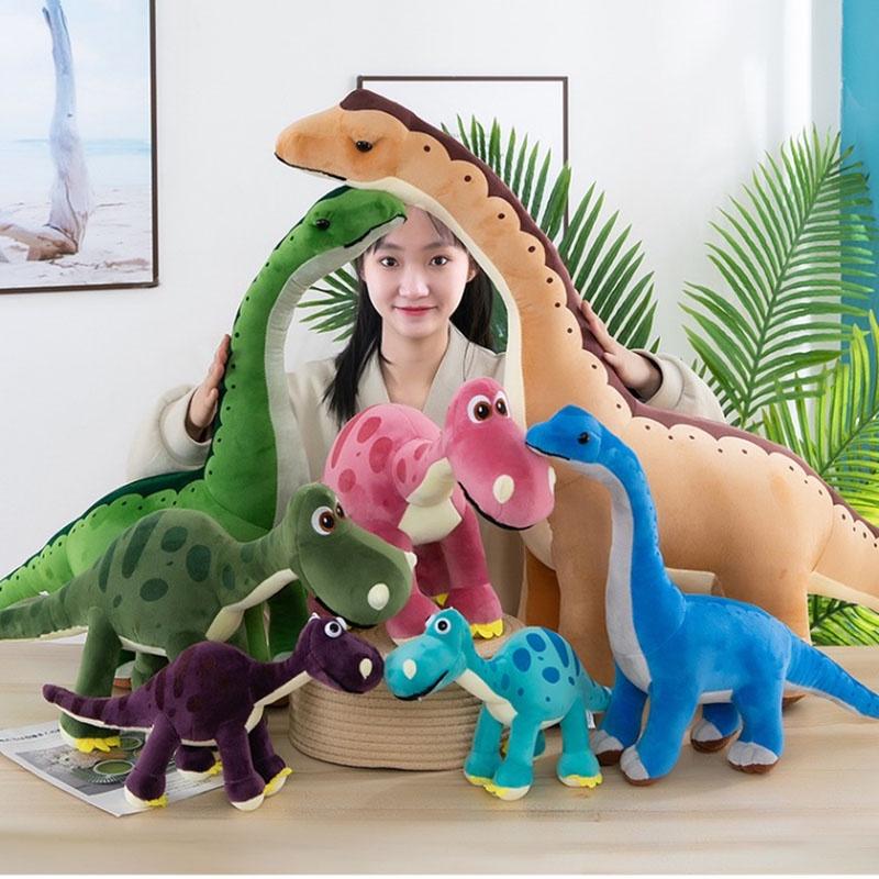 Long-necked Dinosaur Plush Toy For Girls Soft And Cuddly Stuffed Animal Doll For Sleeping Children's Holiday Gift