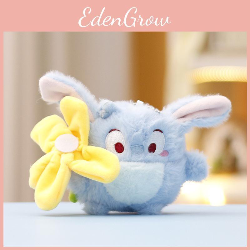The Stitch Lilo Series Flower Keychain Cute Girl Backpack Hanging Doll Plush