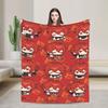Genshin Impact Diluc Game  Flannel Blankets  Soft Throw Blanket for Outdoor Picnic Novelty Bedspread Sofa Bed Cover