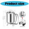Professional Pancake Batter Dispenser Stainless Steel Texture 680ML Batter Funnel Suitable for Baking Cupcakes Waffles
