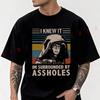 Men's Moto Cotton T-Shirt I Knew It Dark Helmet Spaceballs Tshirt Adventure Casual O-Neck Top Tee