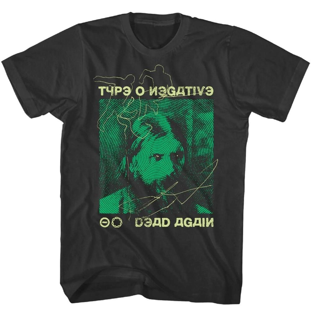 Тип O Negative - Dead Again Outline - XL Черная футболка Унисекс Футболка S