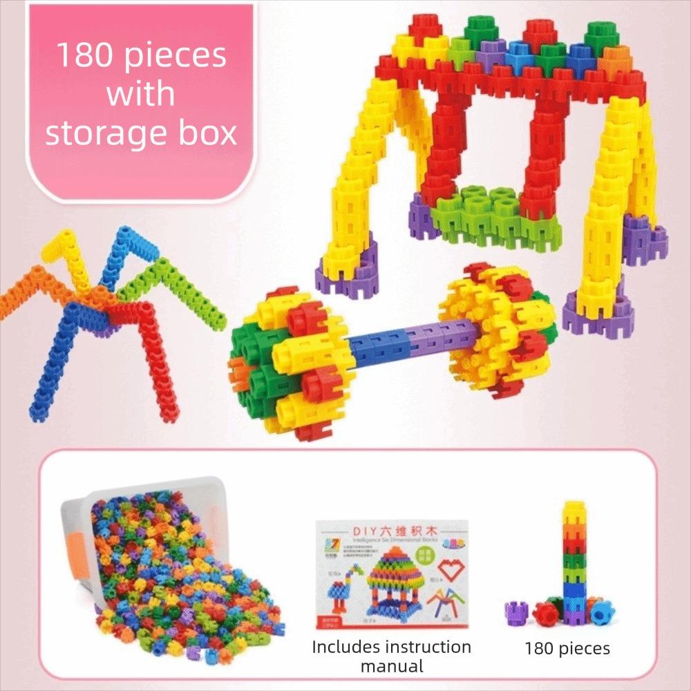 Plastic Building Block Toys Large Particle Educational Puzzle Toys Learning