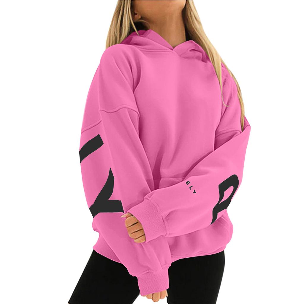Womens Hoodies Fall Fashion Sweatshirts  Printed Casual Long Sleeve Loose Sweatshirt  Fall Hoodie Sweatshirt