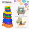 11 Piece Kids Balance Stepping Stones - Multicoloured
