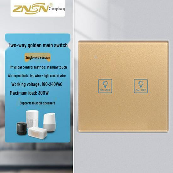 Graffiti Smart WiFi Wall Switch with Alexa & Google Voice Control, US/EU Specs, Touch Panel