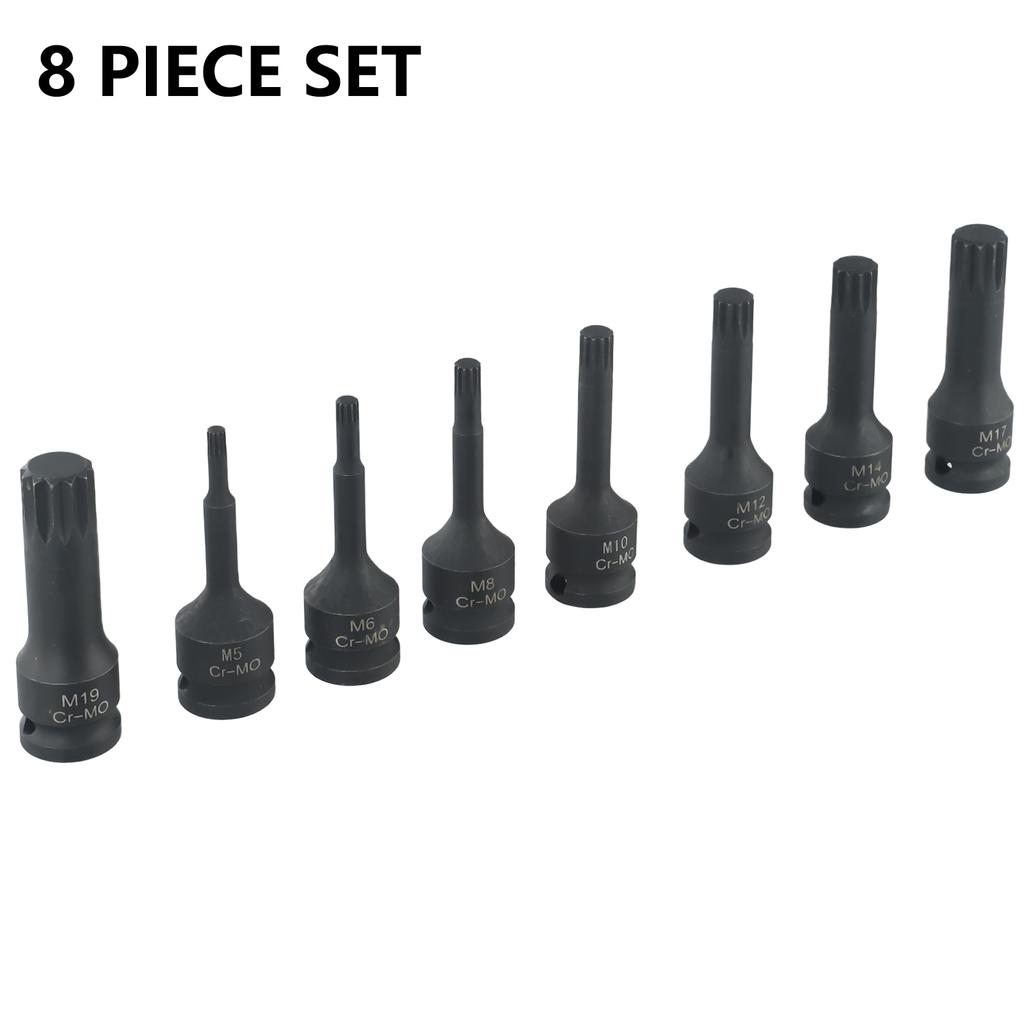 M8 M10 M5 Wrench Socket As Picture Excellent Strong 8pcs Automotive Specialy Tools.plastic Portable Storage Box