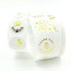 Gold Thank You Stickers: Round, Rose Foil, Self-Adhesive Labels for Small Business Packaging.