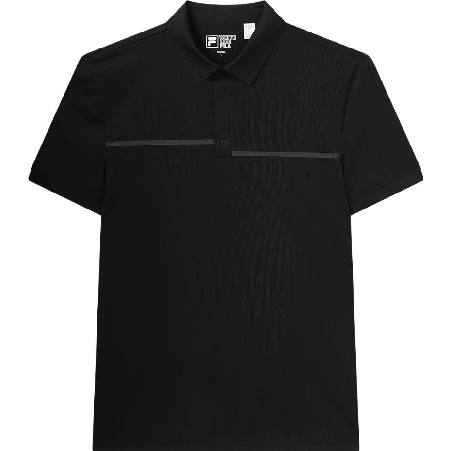 

FILA 2023 Новая трикотажная футболка-поло с коротким рукавом Мужские топы Черный F11M327116FBK M