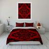 Floral black damask pattern. Bedding sets Duvet cover sets Duvet covers Pillowcases(1 * Duvet Cover 2 * Pillowcases, without duvet insert)