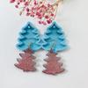 Silicone Christmas Tree Earring Epoxy Mold Handmade Earring Pendant Mold for Craft Enthusiasts Jewelry Making Tool