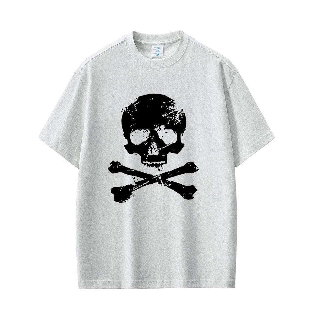 Vintage Beauty Hip Hop Pirate Skeleton and Cross Graphic Tshirt Unisex Women Retro Gothic Rock T Shirt Unisexs Oversized Streetwear