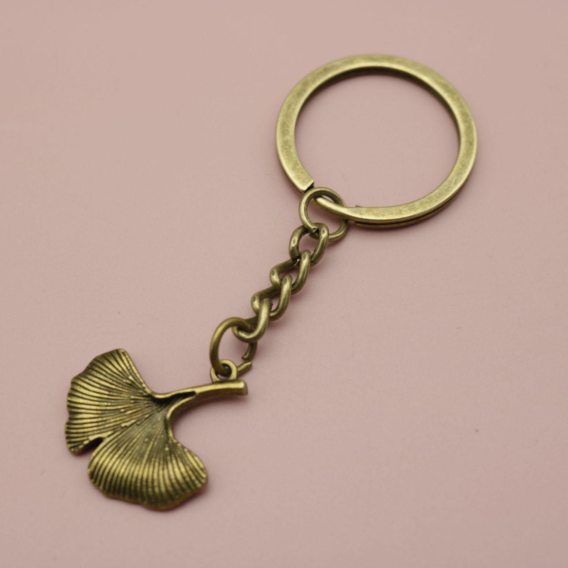 Simple Leaf Keychain Pendant