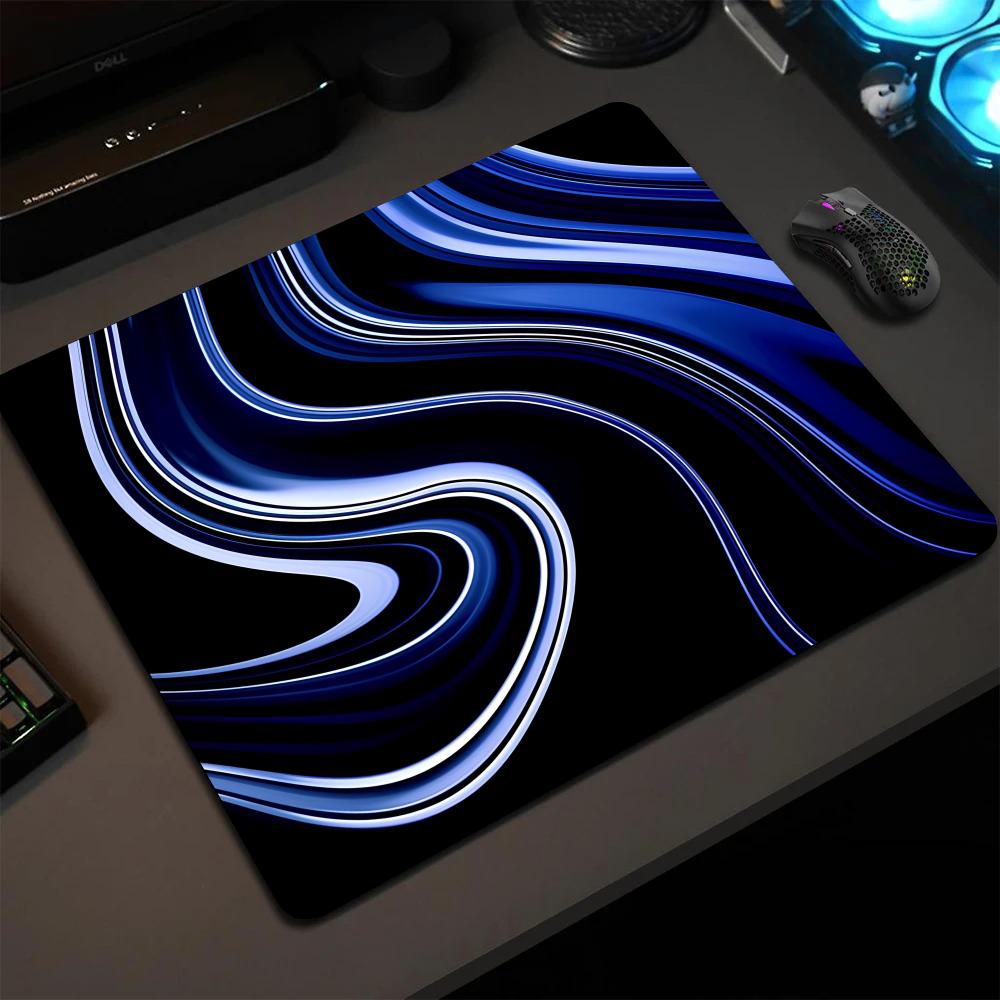 Abstract Fluid Texture Mouse Pad Square Gaming Office Accessories Mousepad Small Gamer Desk Mat PC Rubber Keyboard HD TableMat
