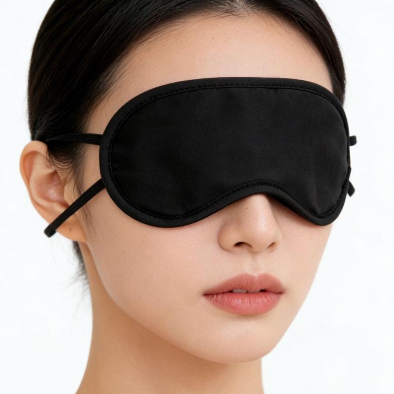 Seidige Schlafmaske Zero Druck Lichtblockierend Elastisches Band Mehrfarbig für Reisen Camping Outdoor Ruhe