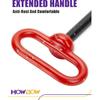 1/2 Inch Trailer Hitch Pin And Clip, 1/2" X 4" Tow Hitch Pin Rubber Coated Red Handle Pin For Tractors, Towing, Lawn Mower, Golf Cart And ATV, Heavy