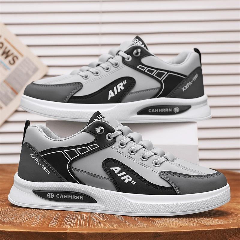 

Кожаные кеды, всесезонные белые кеды, мода и отдых, мужские туфли на одной педали, студенческие туфли, модные кеды для школьного сезона, в наличии 44