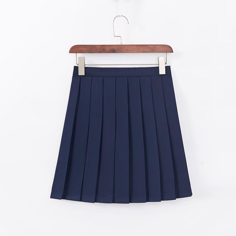 

Аутентичная темно-синяя японская юбка JK и комплект матроски для женщин S