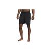 High-Waisted Drawstring Shorts With Pockets Featuring Solid Color Logo Men Bottoms Black DV9857-010
