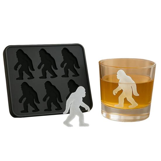 Formička na led ve tvaru Bigfoota 6 dutin Tvar Sasquatche Výrobník ledových kostek na halloweenskou párty Nápoje Čokoláda Mýdlo Bez BPA Strašidelné formičky na máslové kostky