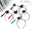 100Pcs/Pack 3x2x1.5CM Applicable Pen Graduation Celebration Party Decor Inner Diameter 2CM Mini Doctoral Hat DIY
