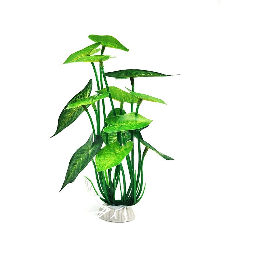 

Искусственные аквариумные растения Декор Пластиковое водное растение с большими зелеными листьями Подводные растения Водное растение для украшения аквариума 2pcs