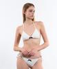 VINAJ Tiny Ribbon Triangle Bikini Bra (White)