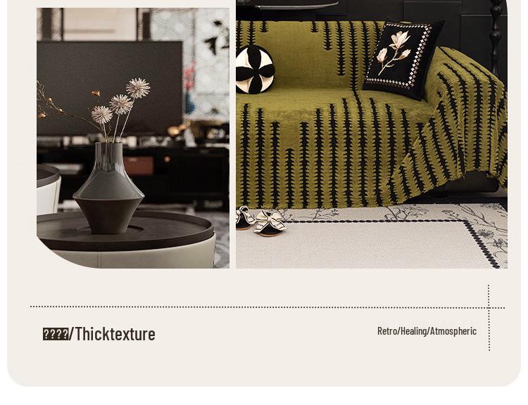 2025 High-End Plush Sofa Towel: Full-Wrap Thickened Cover for Spring & Autumn