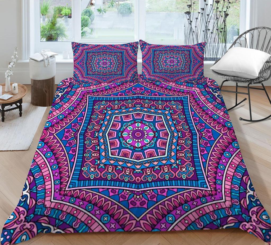 Duvet Covers with Pillowcase Home Textiles Bedding Suit Bohemian Printed Quilt Cover Set Fashionable Bedding Suit