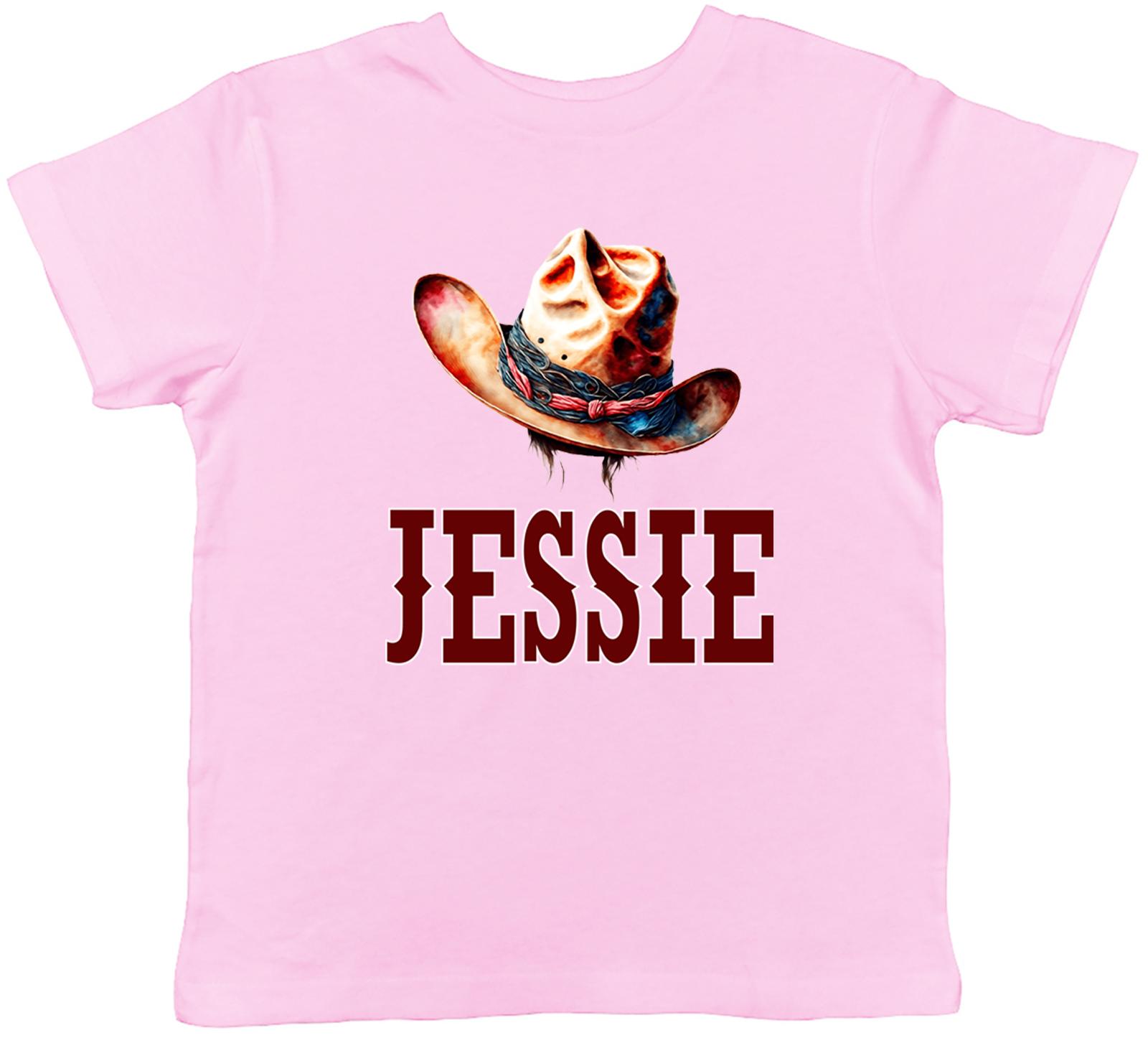 

Personalised Cowgirl Hat Kids T-Shirt Wild West Western Yeehaw Children Boy Girl 130
