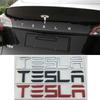 Autoaufkleber 2025 Neues Tesla Metall Auto Heckklappen-Emblem Aufkleber für Tesla Model 3 ModelS ModelX ModelY P100D Roadster Auto Refitti