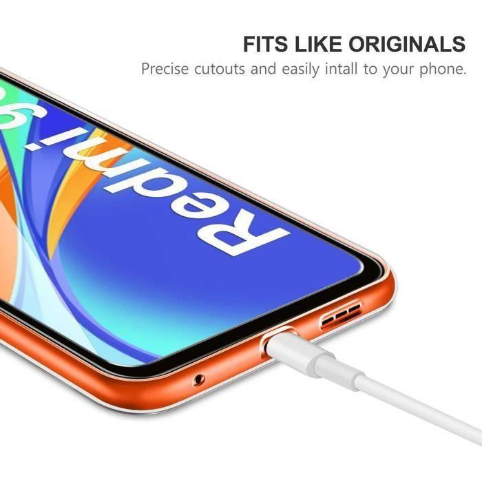 Coque de Protection - E.F.CONNECTION - Redmi 9C - Souple - Transparent - Verre Trempé