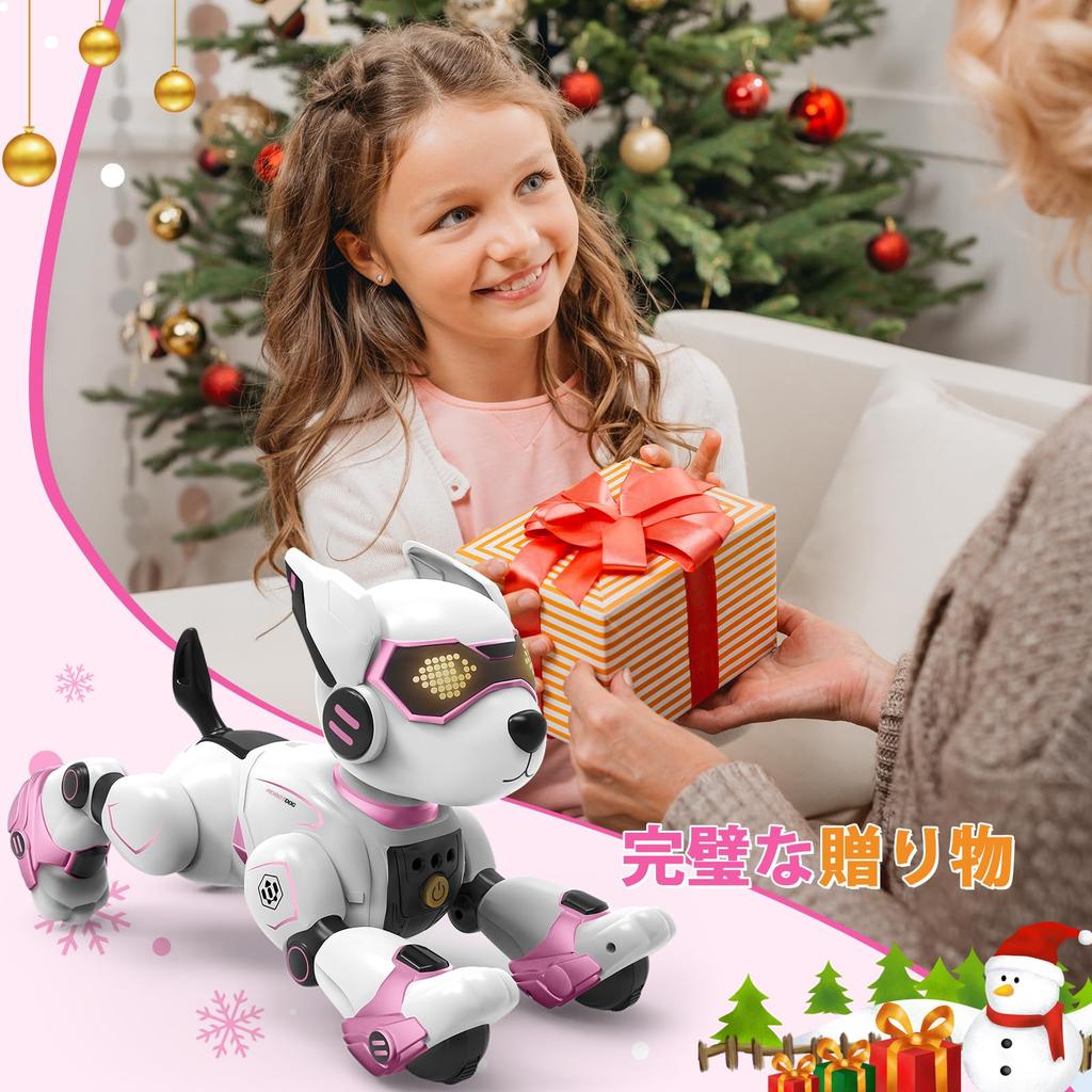 Robot Dog, Music Playing Dog-Shaped Robot Programming, Voice Controlled Electronic Pet, Touch and Interactive Pet Toy, Boys and Girls, Birthday Gift,